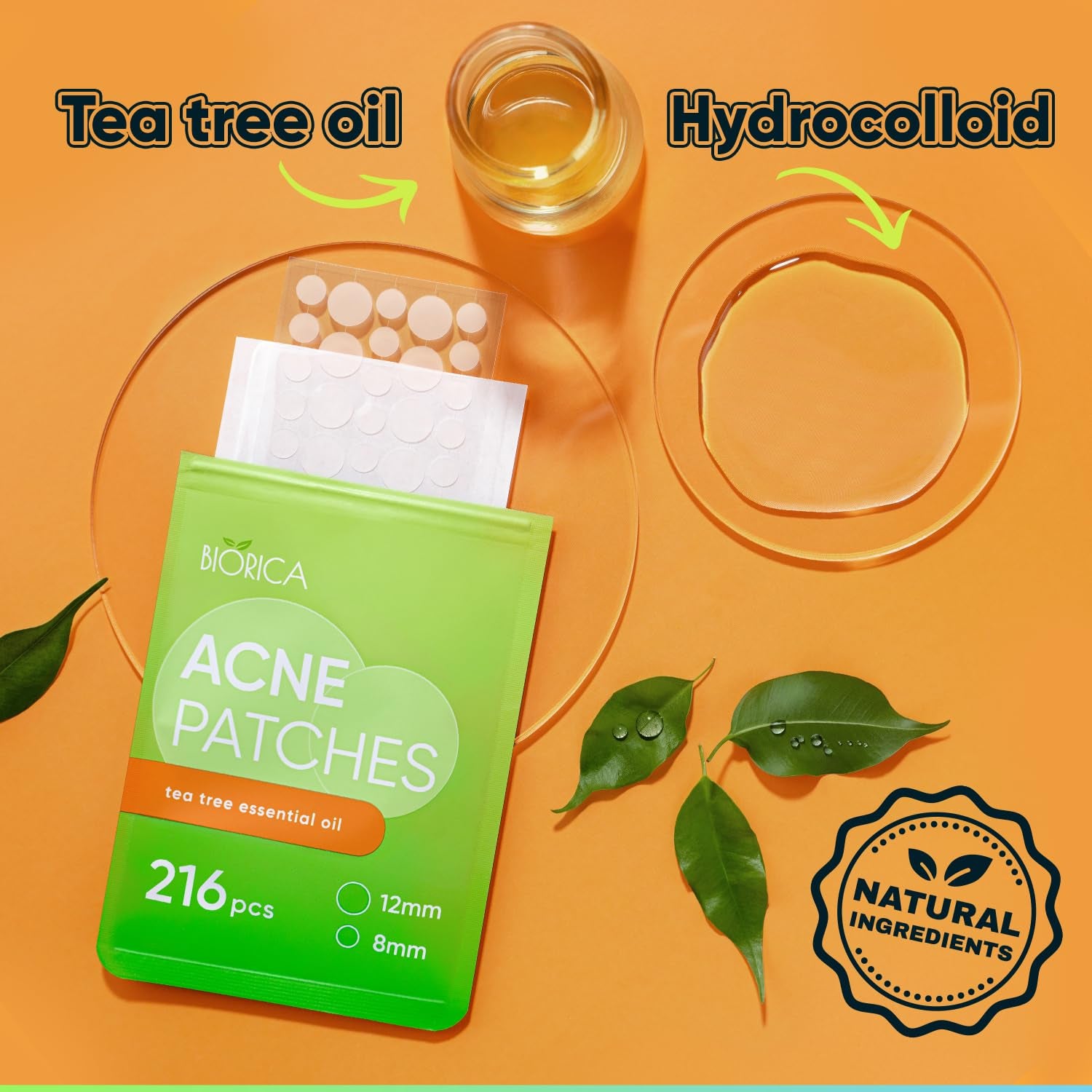 Pimple Patches for Face with Tea Tree Oil 216 Pcs. 