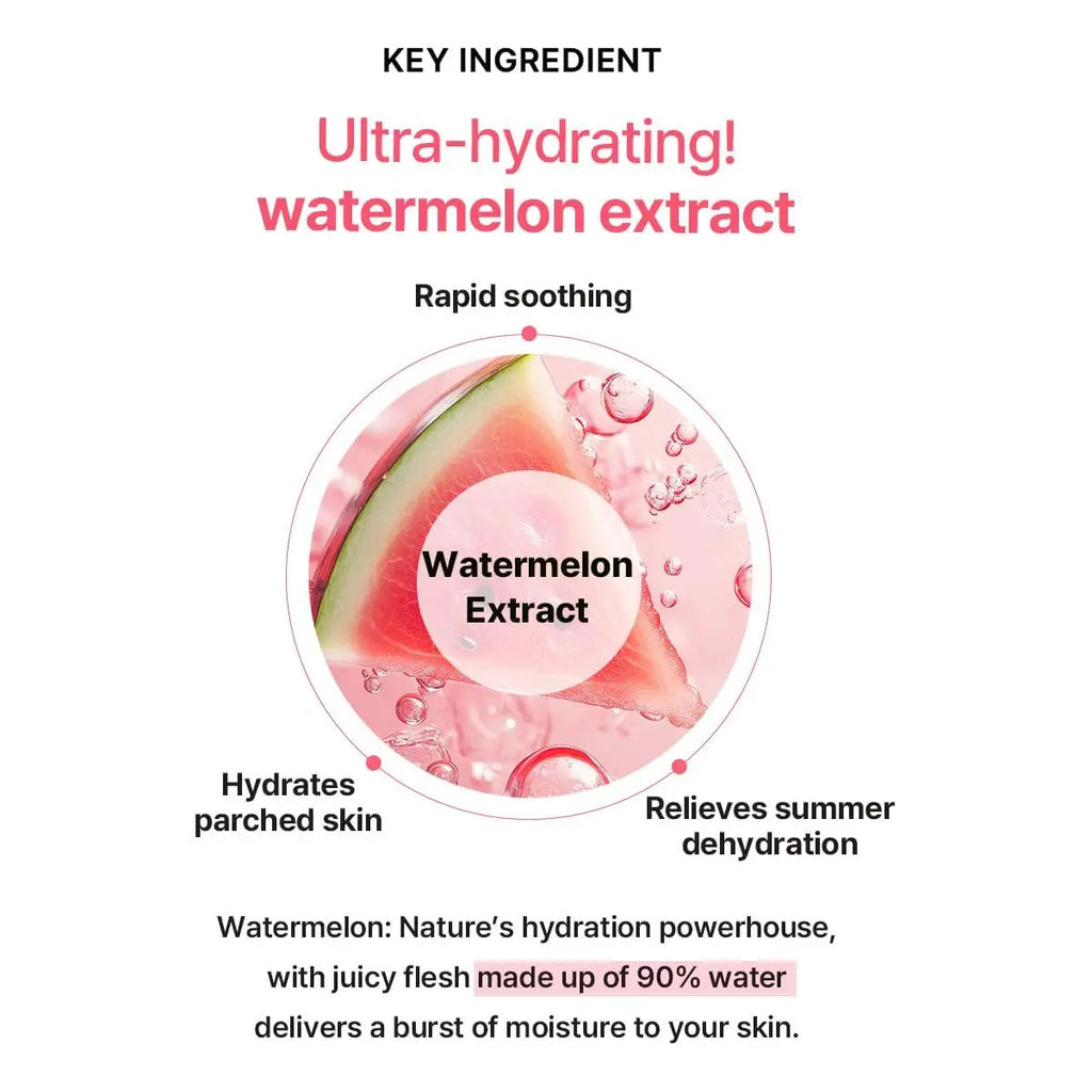 Daily Face Moisturizer Plumping Facial Cooling Soothing Hydrating Watermelon Moisture Soothing Gel Cream