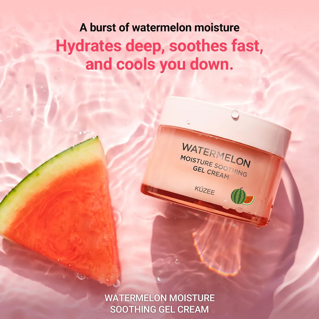 Daily Face Moisturizer Plumping Facial Cooling Soothing Hydrating Watermelon Moisture Soothing Gel Cream