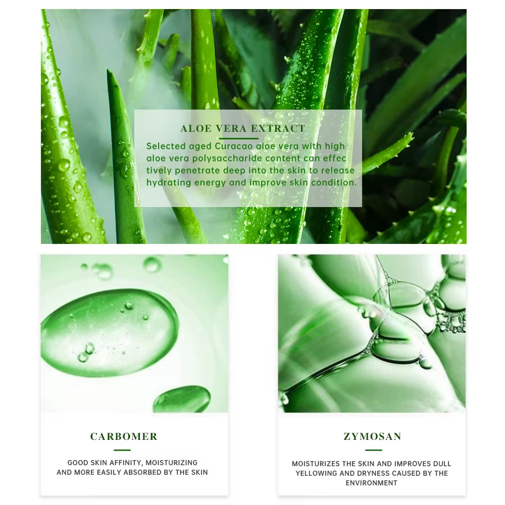 99% Aloe Vera Moisturizing Gel Refreshing Non Sticky Facial Facial Cream Wash Free Deep Nourishing Maintain Skin Face Care Skin